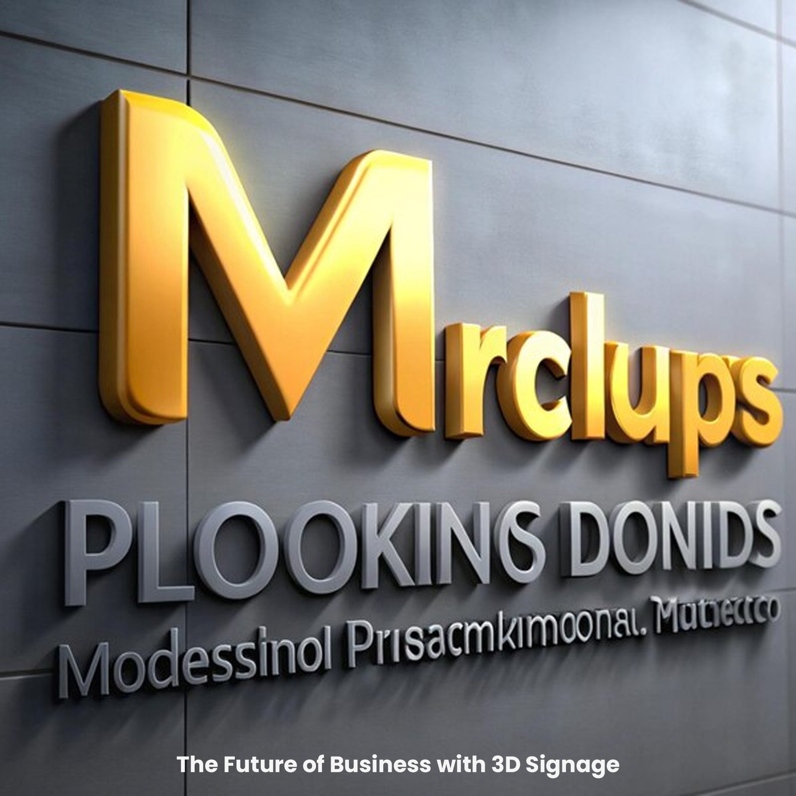 3D signage